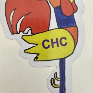 Big Metal Chicken Sticker!